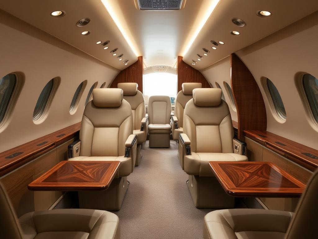 Midsize Jets luxury interior